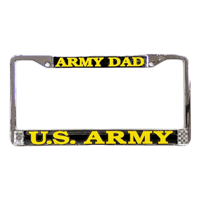 License Plate Cover Army Dad