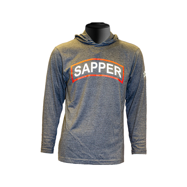 Long Sleeve Engineer Sapper Tab Hooded Shirt