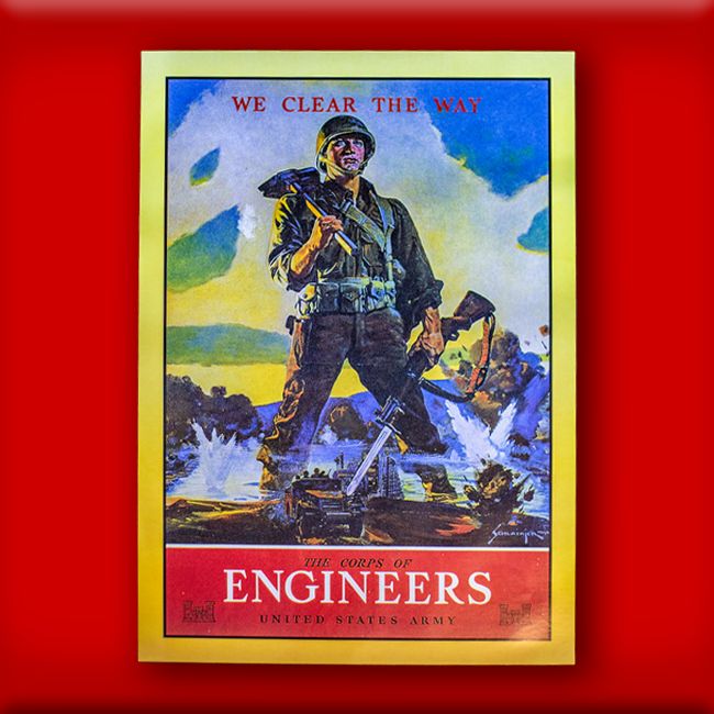 Engineers &quot;We Clear the Way&quot; Poster