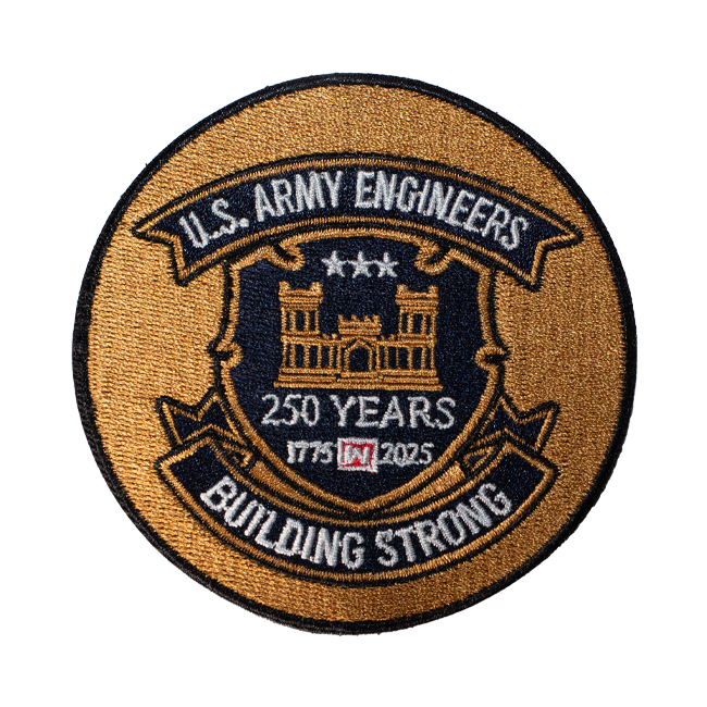 U.S. Army Engineer 250th Anniversary Embroidered Patch