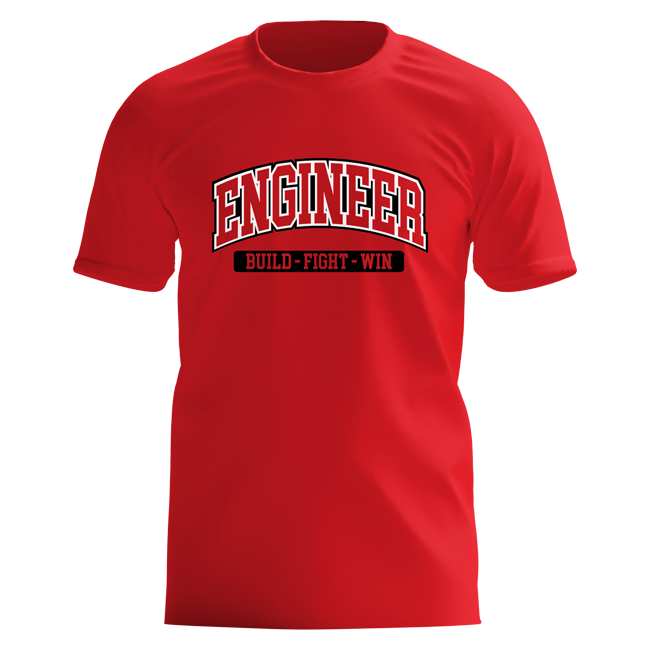 ENG &quot;Build Fight Win&quot; Tee - Red