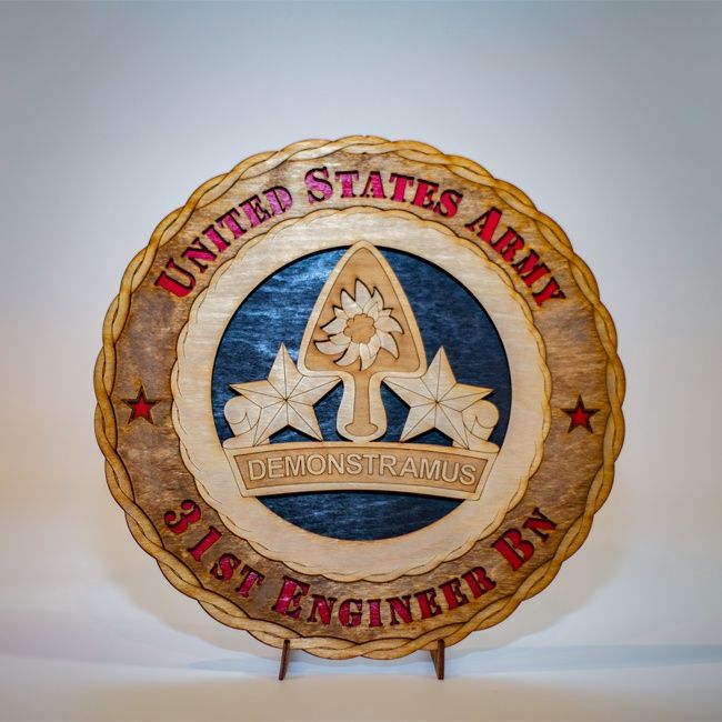 Wooden Laser Plaque 31st