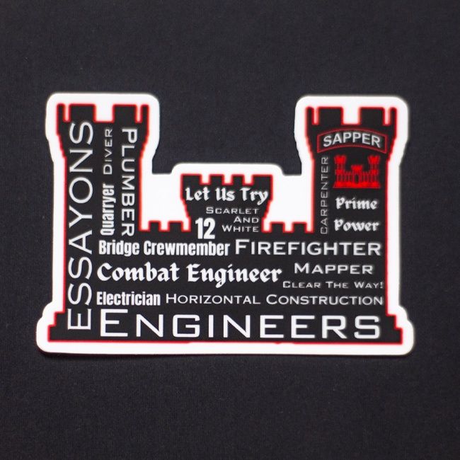 Sticker, &quot;One Team&quot; Regimental Castle