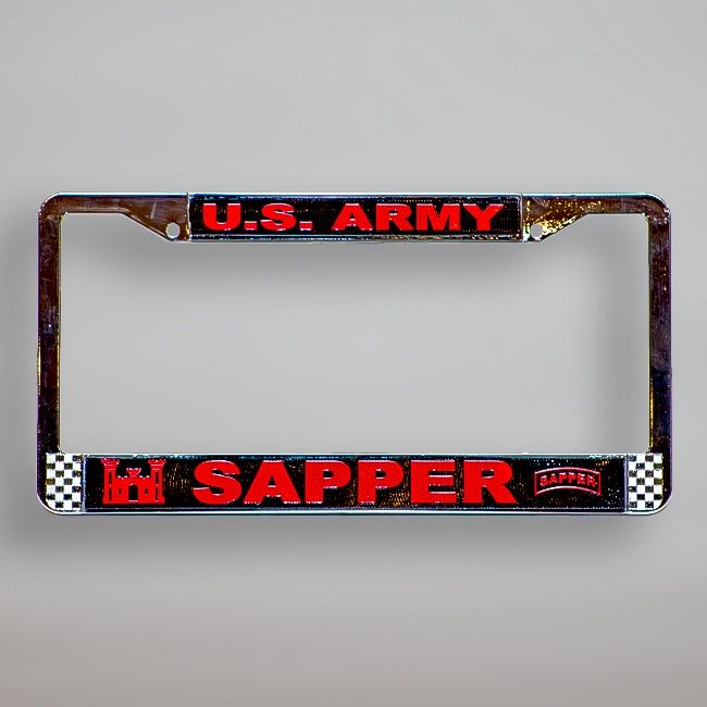 Sapper License Plate Cover