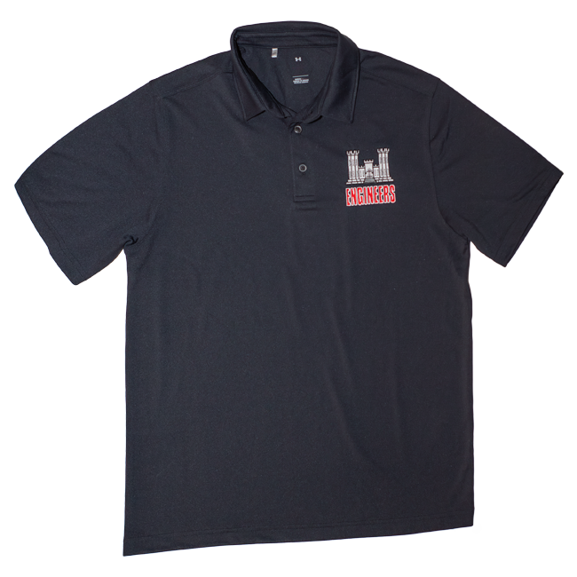 Men&#39;s Black Polo Red/White Engineer Logo - UA