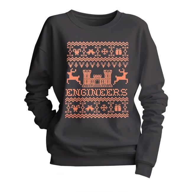 Engineer Holiday Crewneck - Black &amp; Red