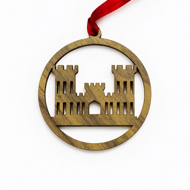 Christmas Ornament - Wood Castle