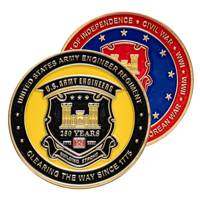 250th Regimental Anniversary Challenge Coin | 2"