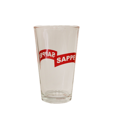 Engineer Sapper Tab  Mixing Glass 16oz
