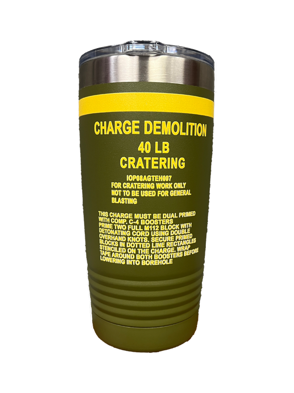 Cratering Charge Tumbler 20oz