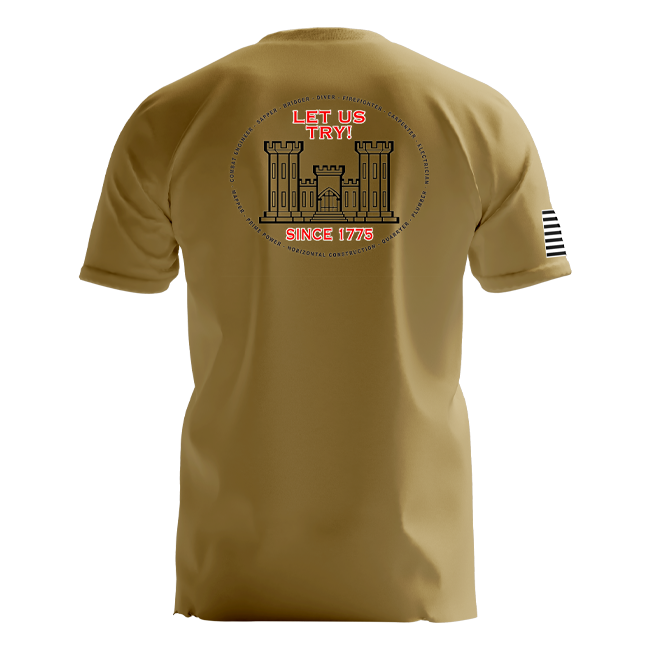 Regimental Shirt - "Let Us Try" (Tan Dri-Fit)