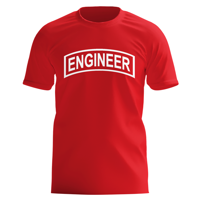 Engineer Tab Tee - Red