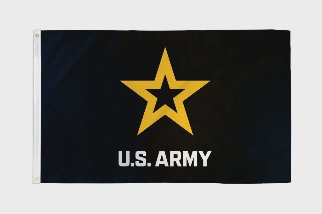 U.S. Army Flag | Black and Gold 3'x5'
