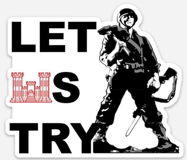 Sticker, Let Us Try w/ Red Castle