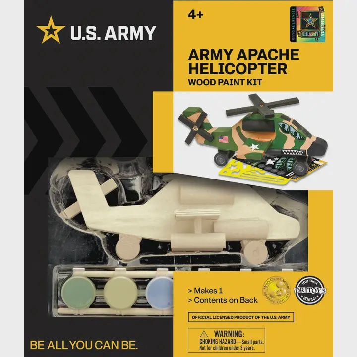 U.S. Army - Apache Helicopter Wood Paint Kit