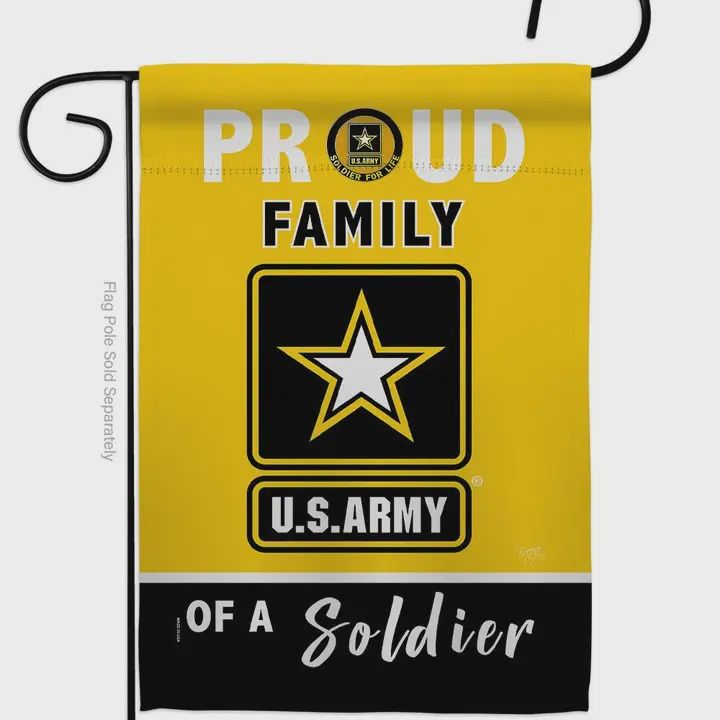 Garden Flag 13" x 18.5" | Proud Family of a U.S. Army Soldier