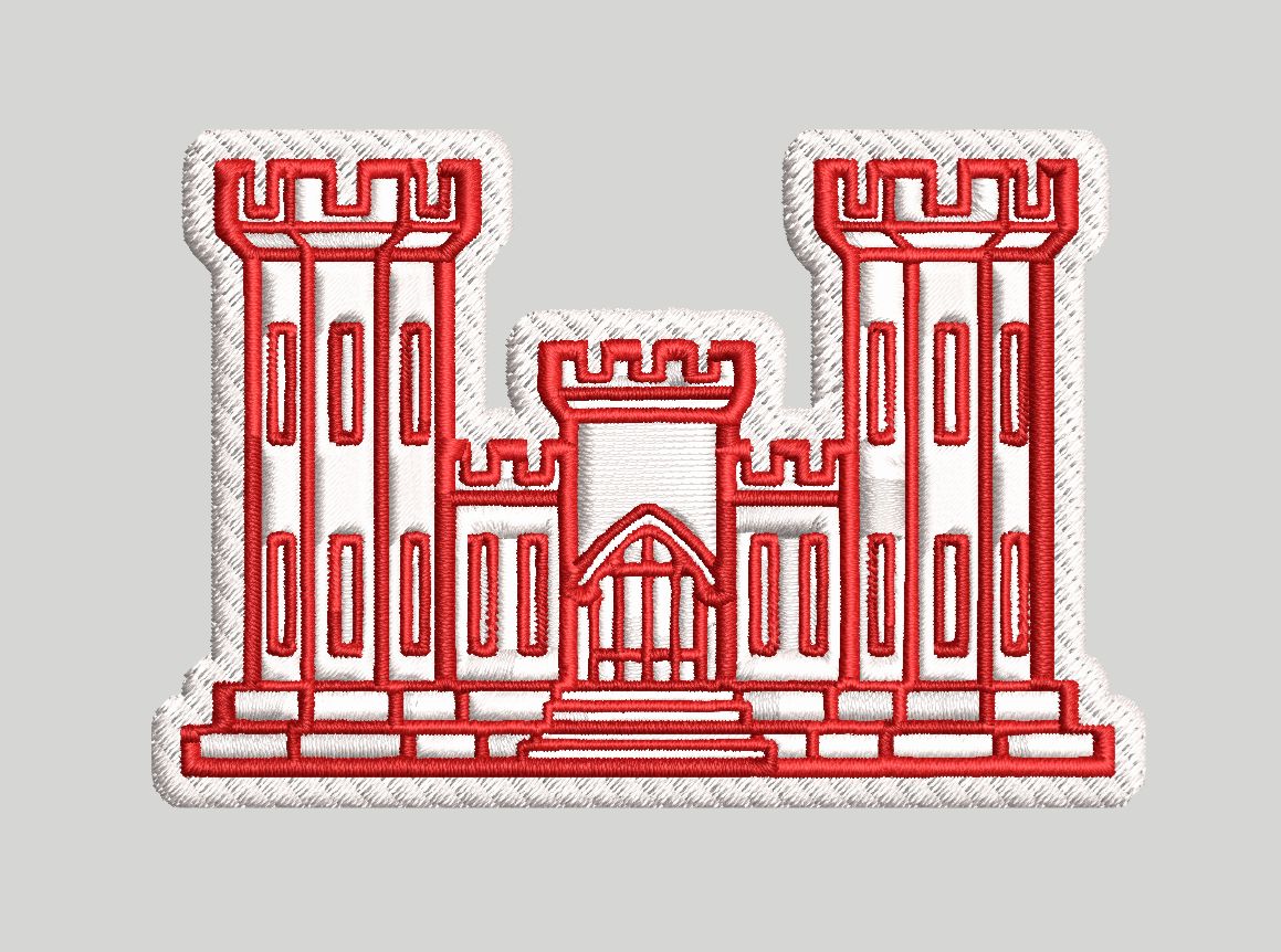 Engineer Castle Velcro Patch | Embroidered