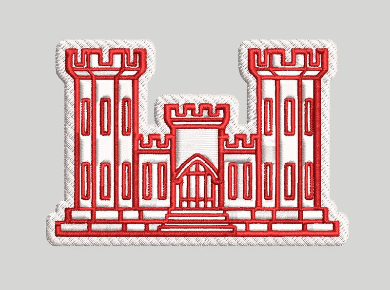 Engineer Castle Velcro Patch | Embroidered