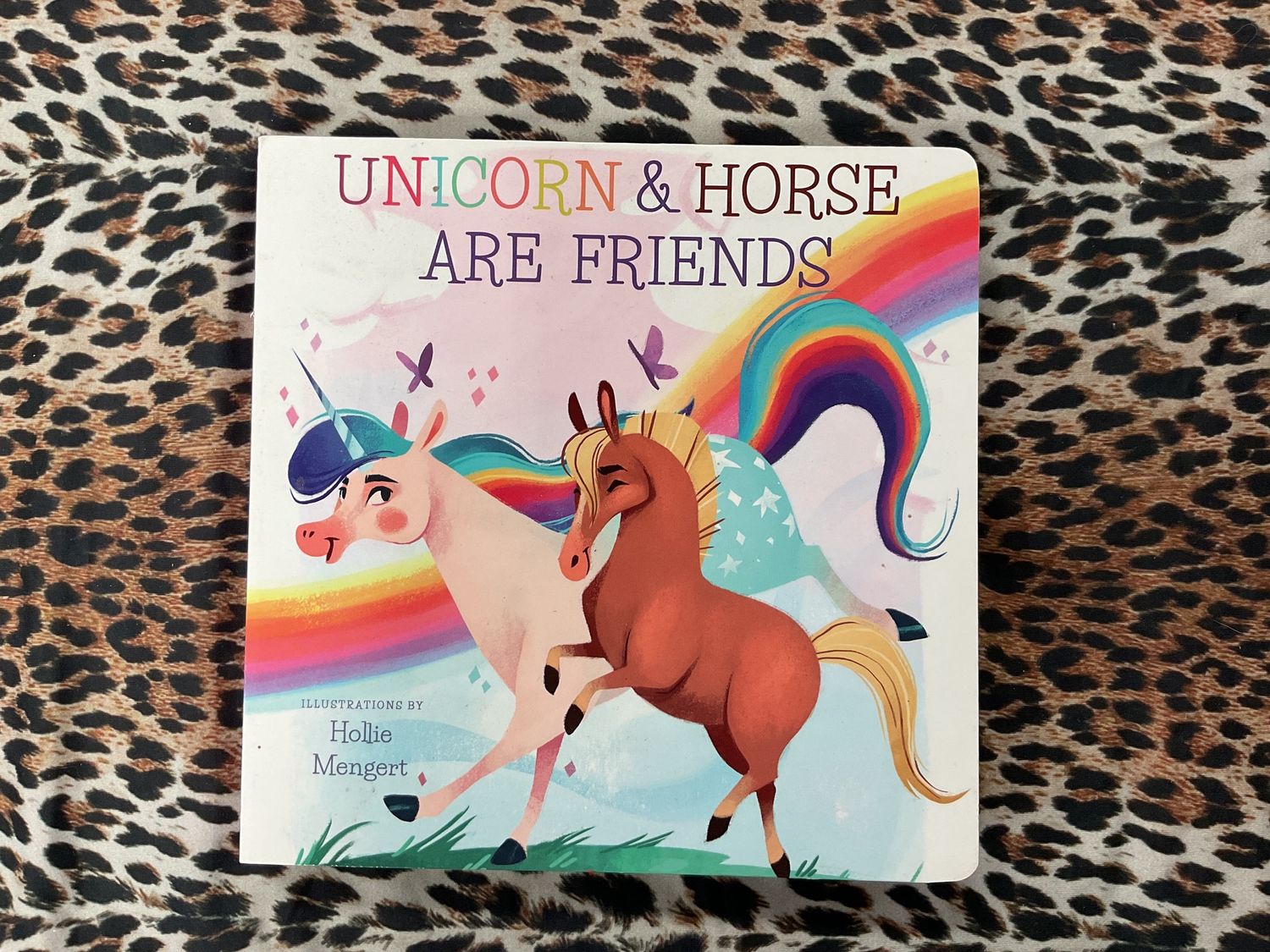Unicorn and horse are friends
