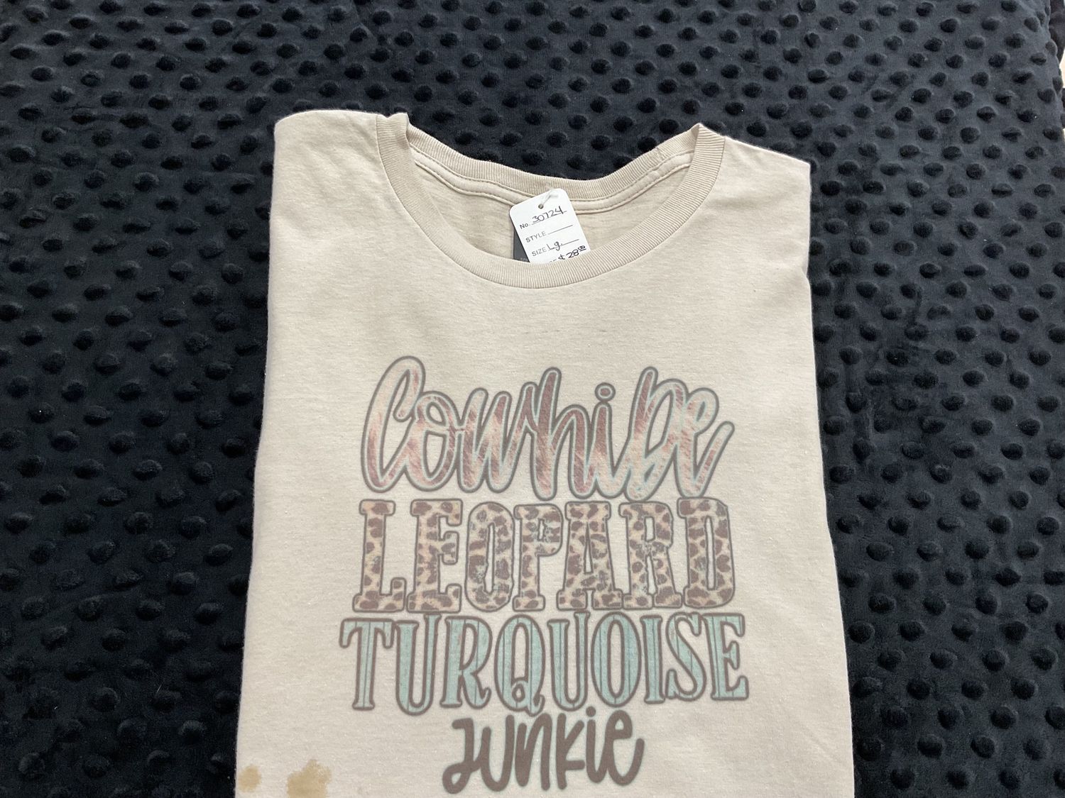 Cowhide leopard tee