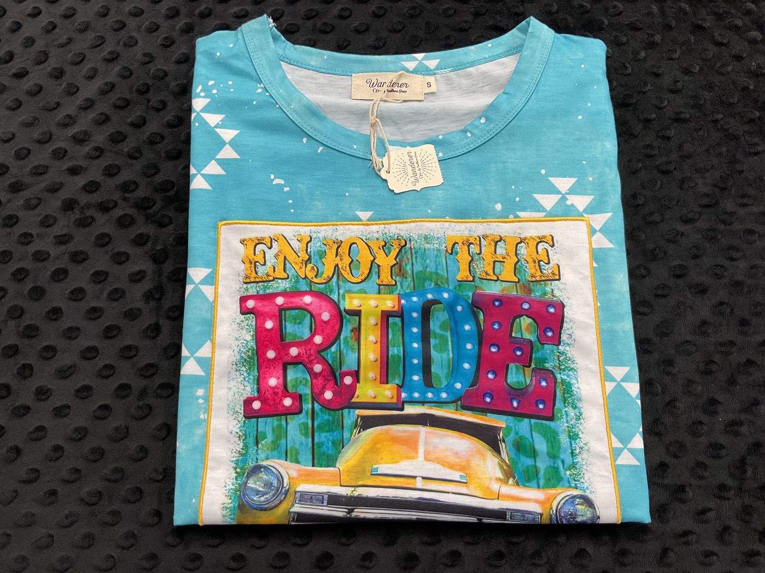 Enjoy the ride on turquoise