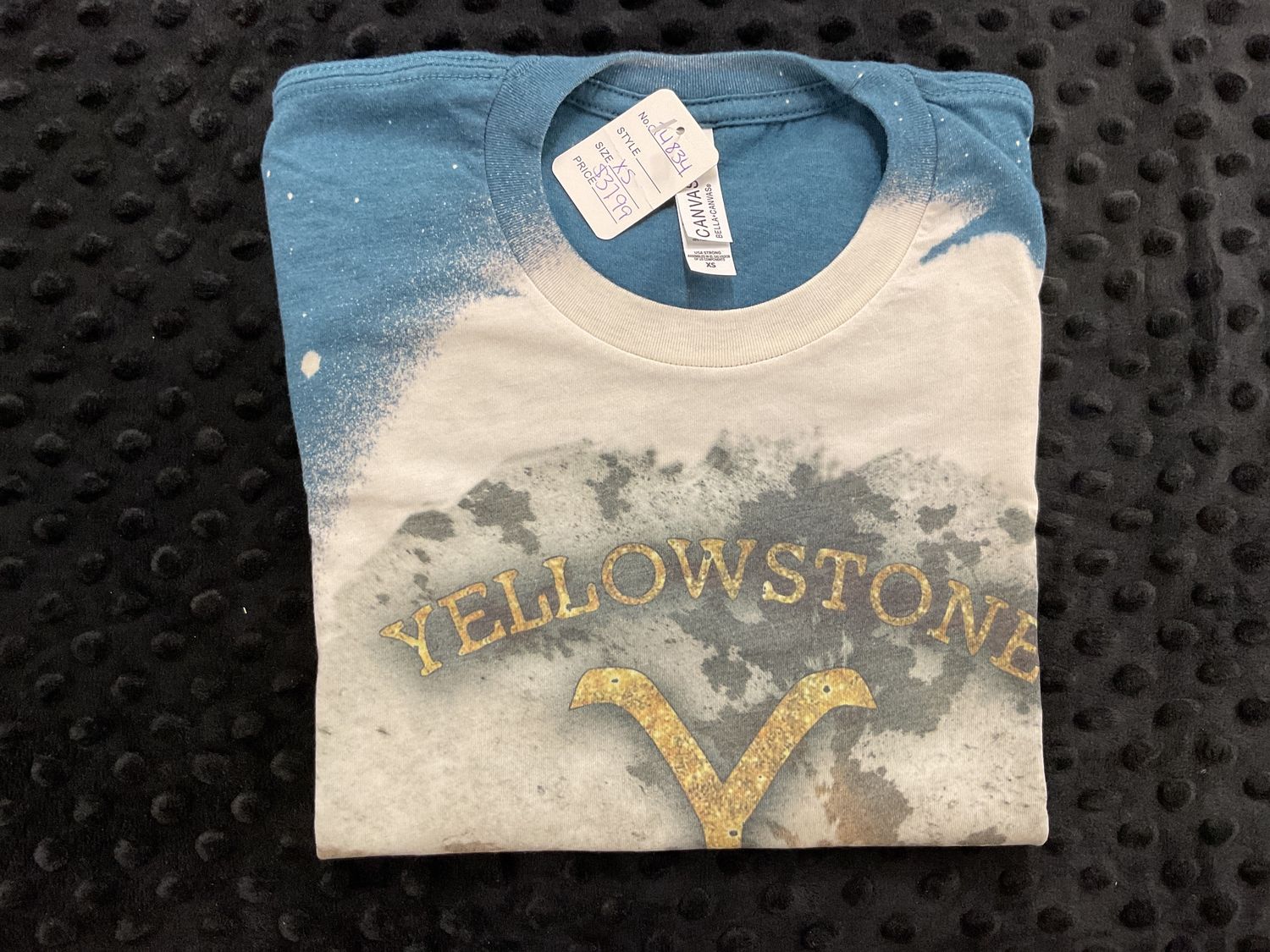 Yellowstone blue bleached tee
