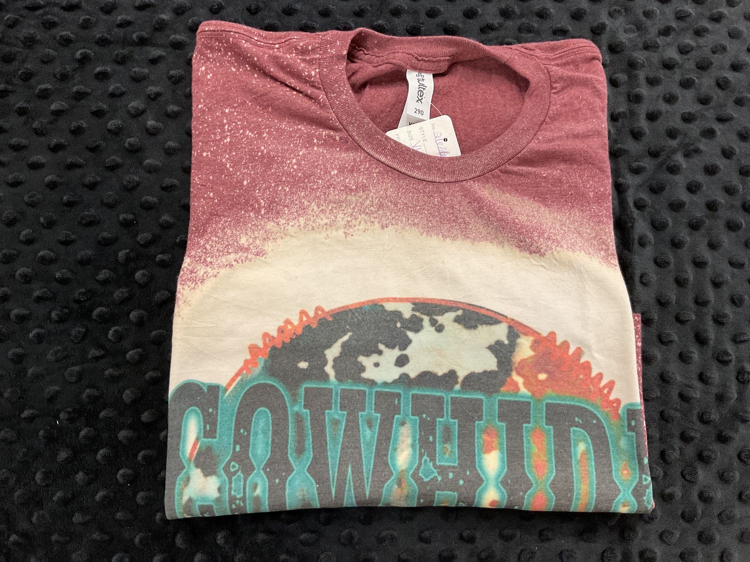 Cowhide junkie bleached