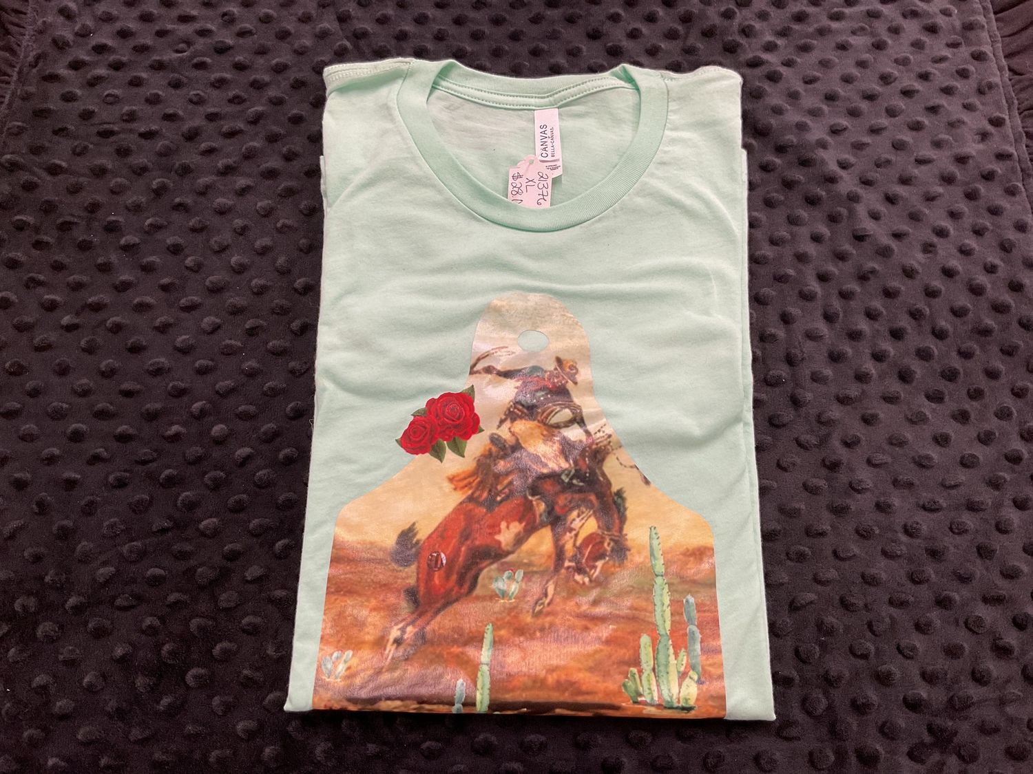 Bucking Cowboy Tag Tee