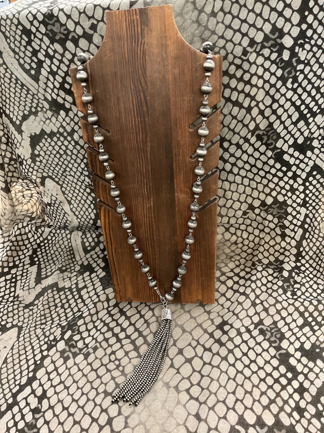 Multi way faux navajo necklace