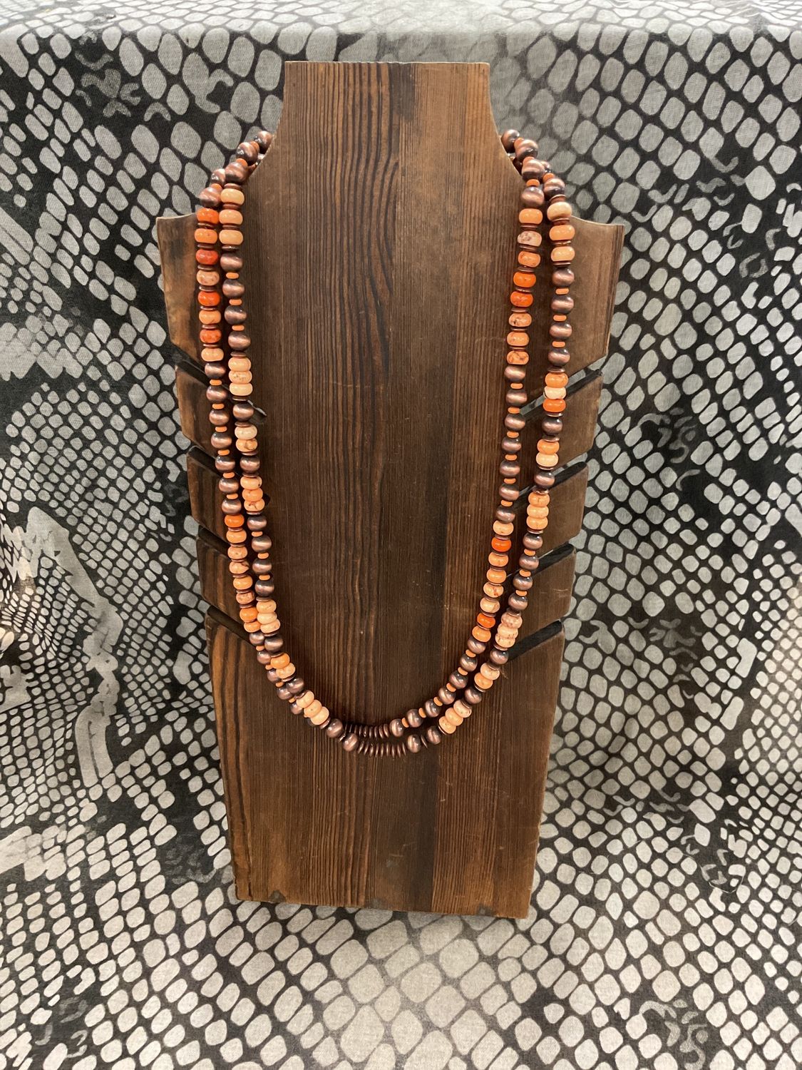 Copper navajo pearl orange ston