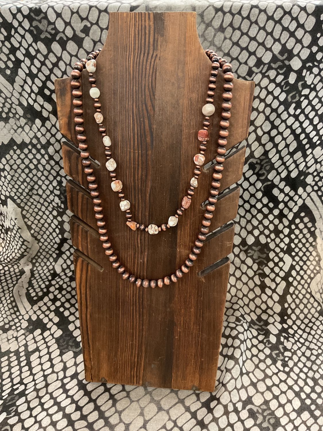 BEADED COPPER/SILVER PEARL