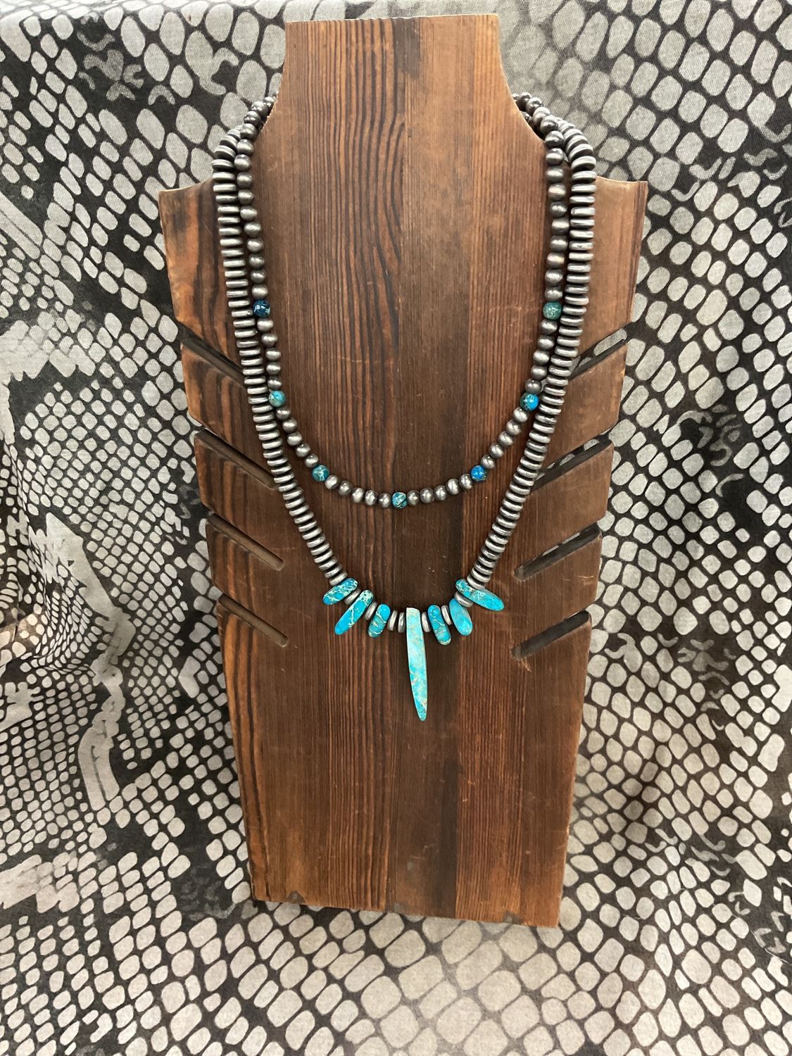 TQ PEARL MIX PATTERN NECKLACE