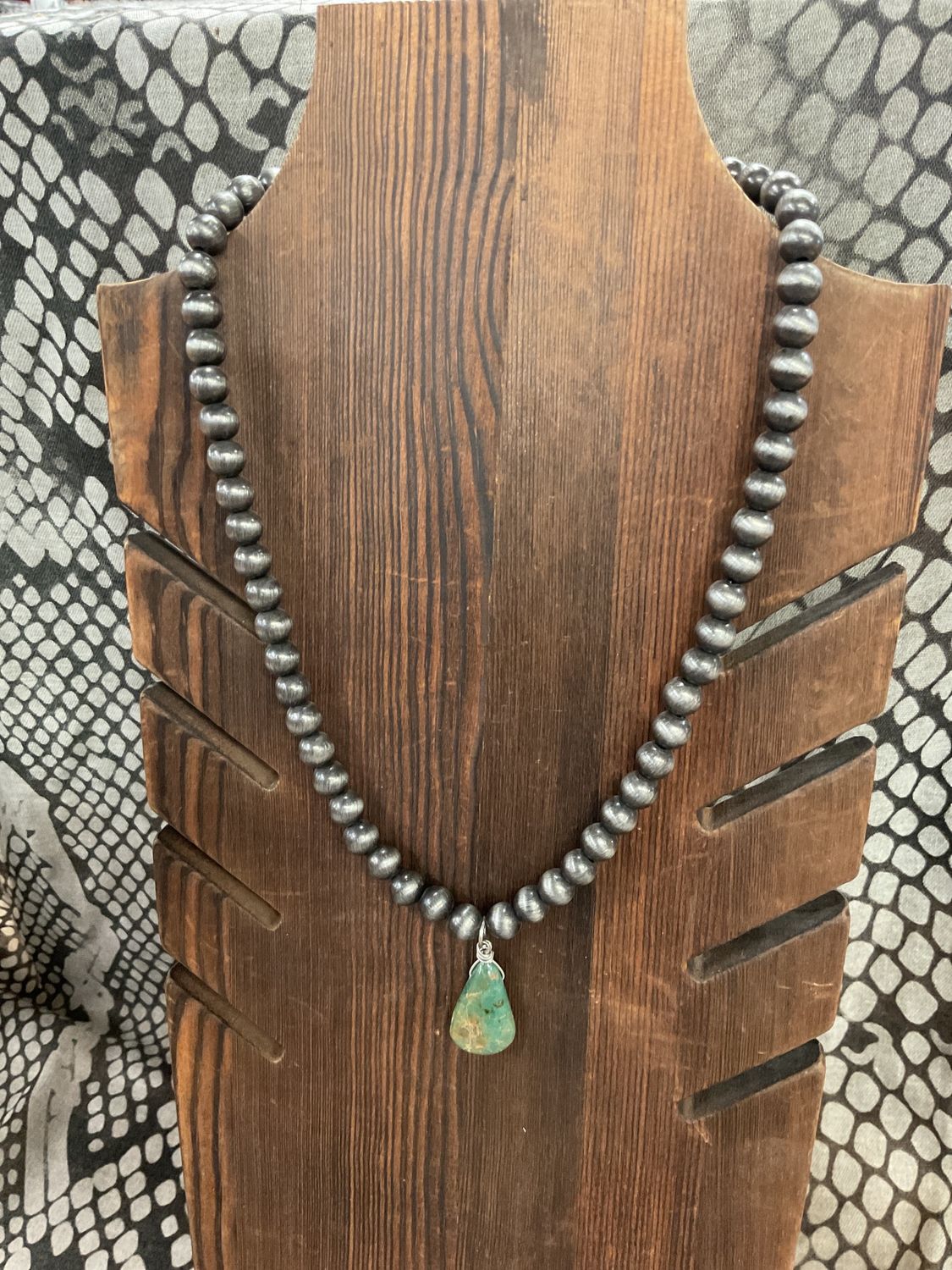 Natures stone beaded attitude necklace
