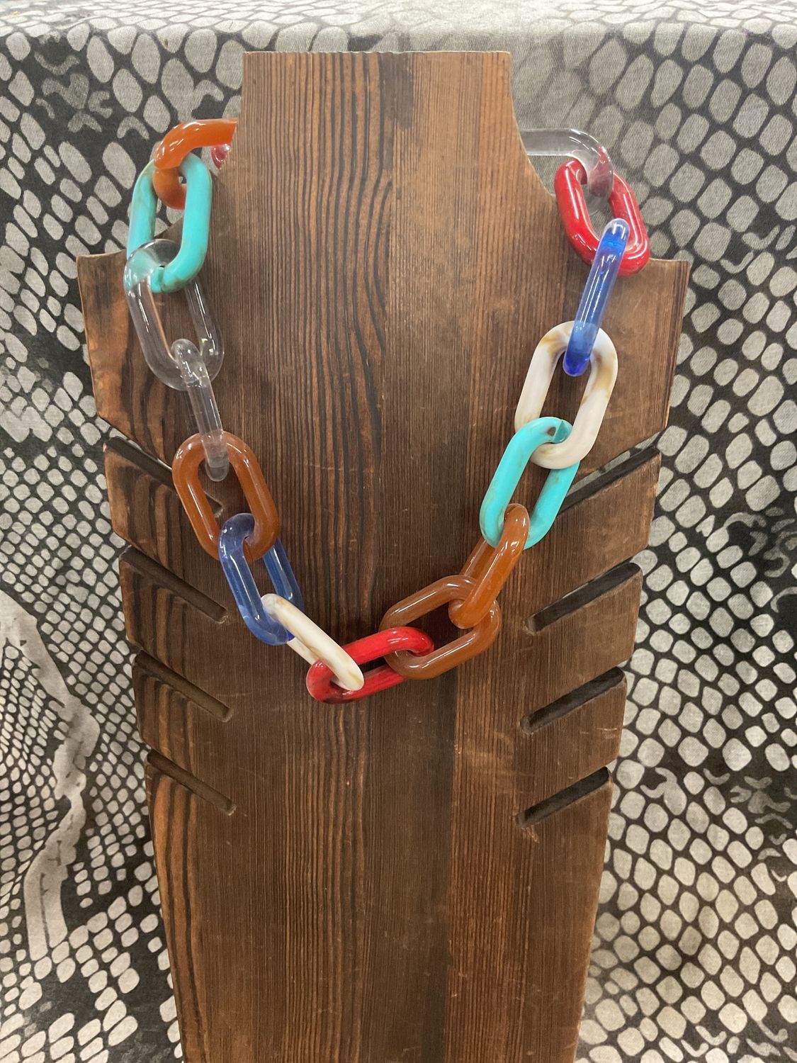 Chunky Acetate Chian Necklace