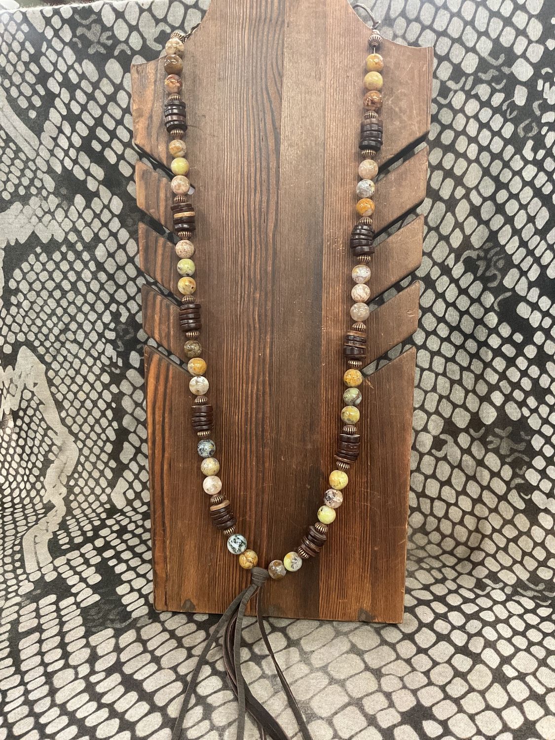 Natural Yellow Opal Necklace