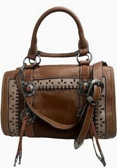 Justin satchel hair on w/conchos
