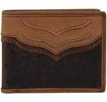 Tony Lama lg bifold wallet weathered ostrich