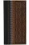 Justin fp slim card wallet diamond tooling w/blk trim