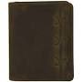 Justin mens front pocket card case barbed wire