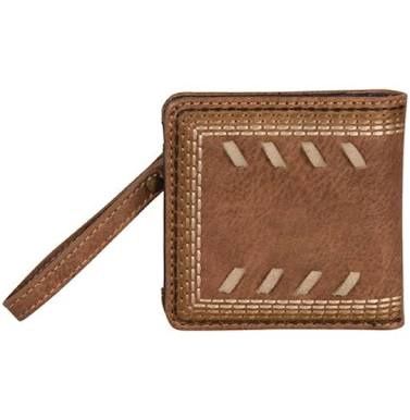 Justin ladies midi bifold wallet chestnut/whip