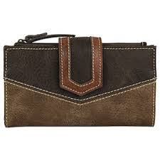 Tony Lama wallet color block yoke
