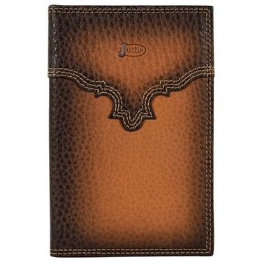Justin wallet burnished brown