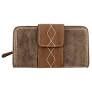 Justin wallet weathered brown