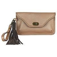 Catchfly clutch w/wristlet rose gold