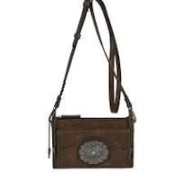 Tony Lama wallet on string brown w/.concho