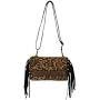 Justin clutch w/crossbody strap cheetah print