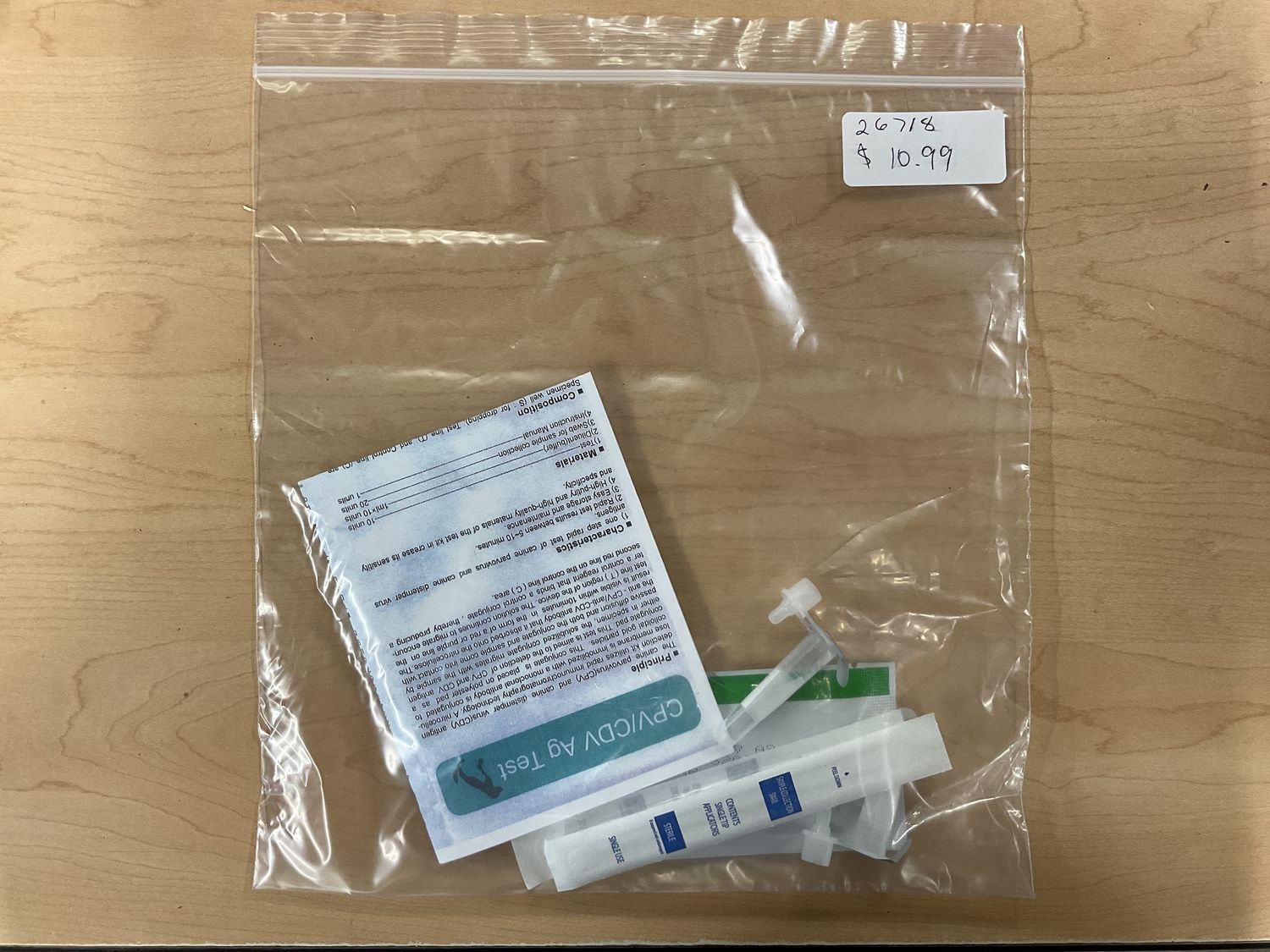 CPV AG TEST PAROVIRUS RAPID TEST KIT