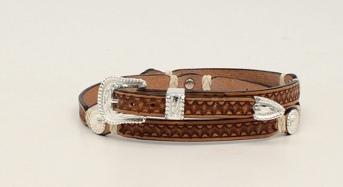 Braided Concho Hat Band