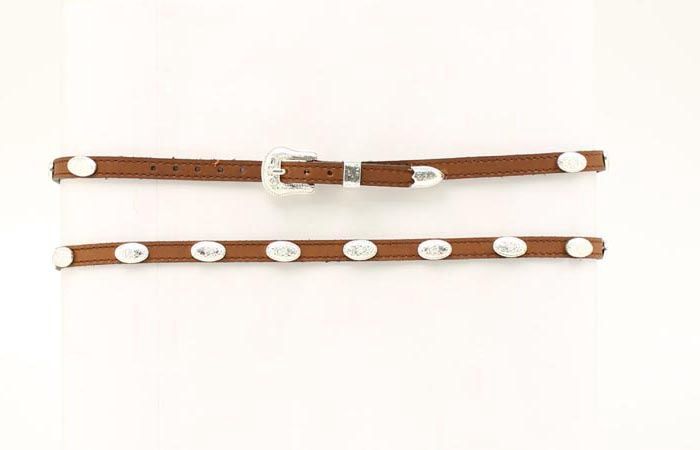 Brown Ovl Concho Hat Band