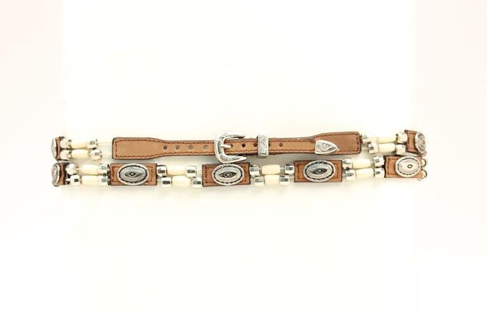 Brown Bonehead Hat band